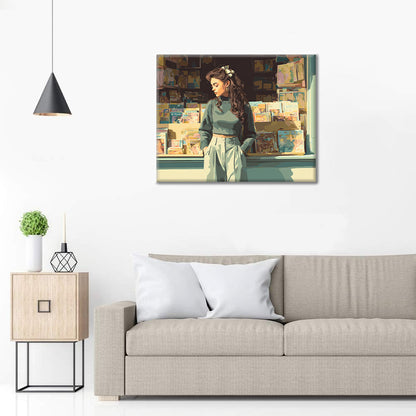 書店の窓 – 数字で塗り絵