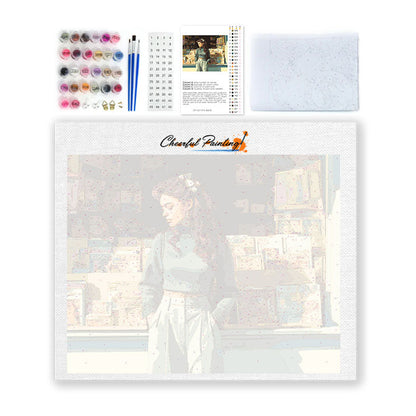 書店の窓 – 数字で塗り絵