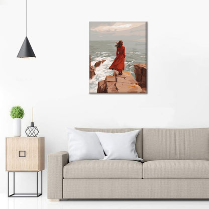 海岸の崖 – 数字で塗り絵