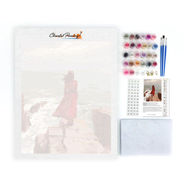 海岸の崖 – 数字で塗り絵