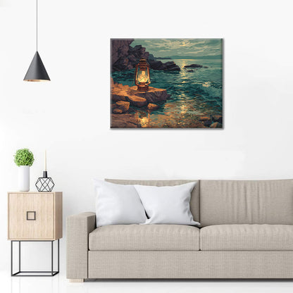 海岸のランタン – 数字で塗り絵