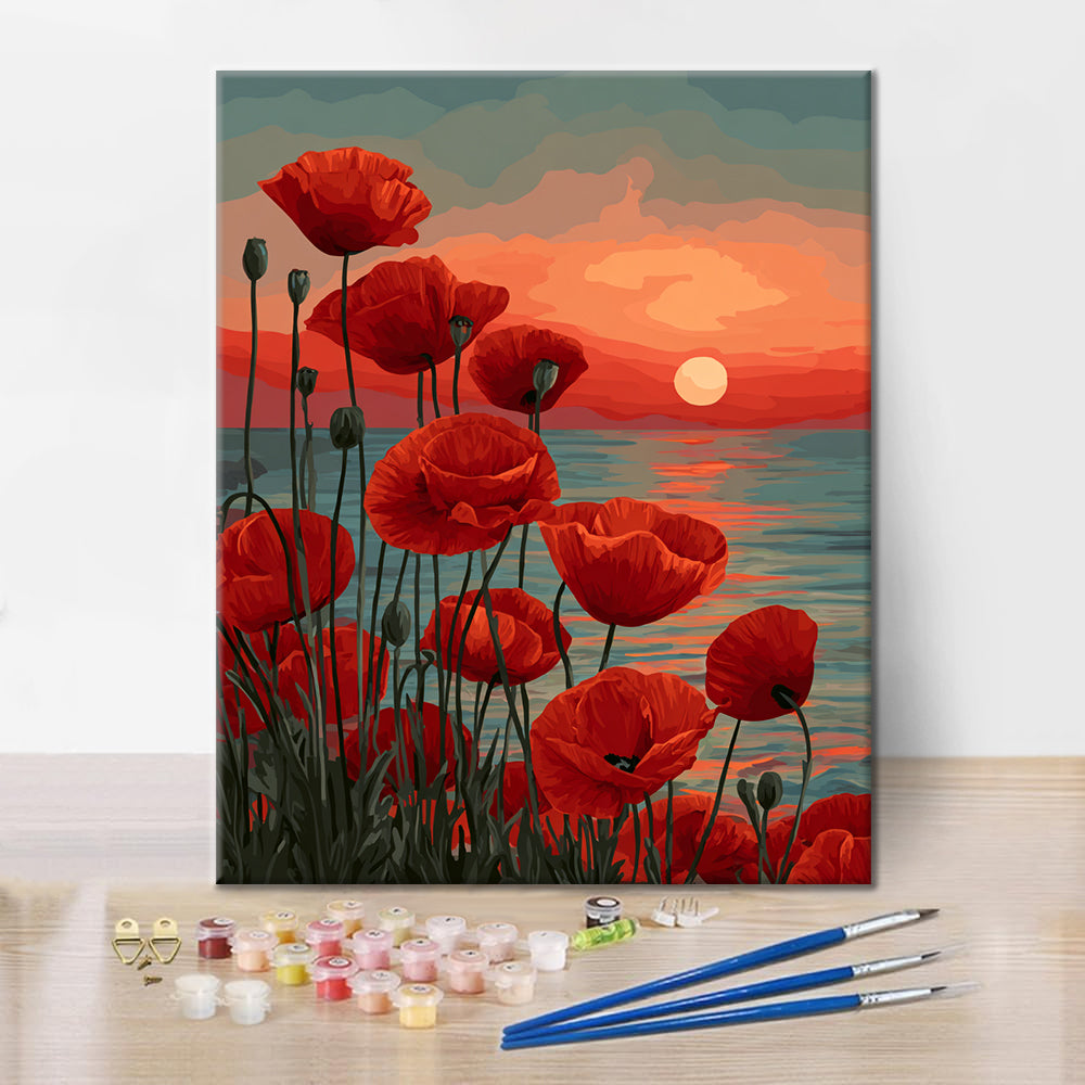 クリムゾン・ダスク – 数字で塗り絵