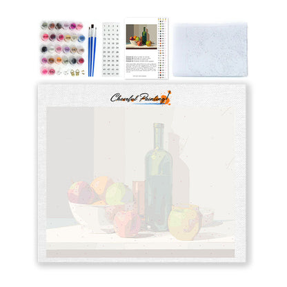 フルーツの静物画 – 数字で塗り絵