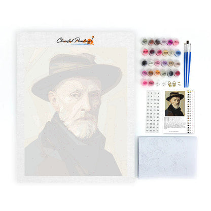 帽子の肖像画 – 数字で塗り絵