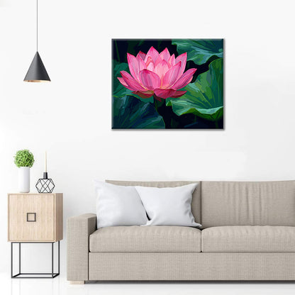 蓮の花 – 数字で塗り絵