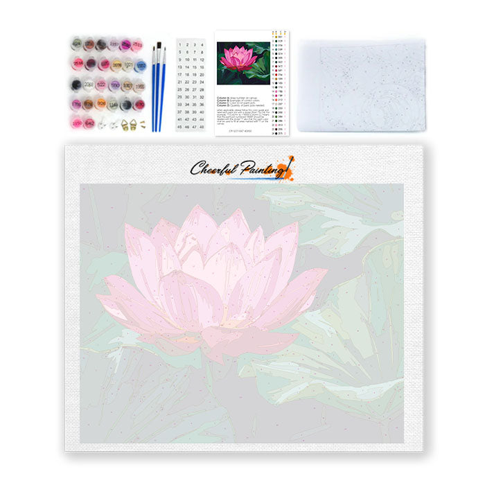 蓮の花 – 数字で塗り絵