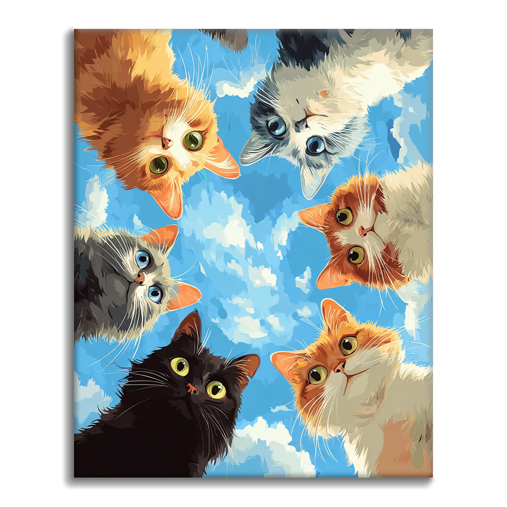 ピーカブー – 数字で塗り絵