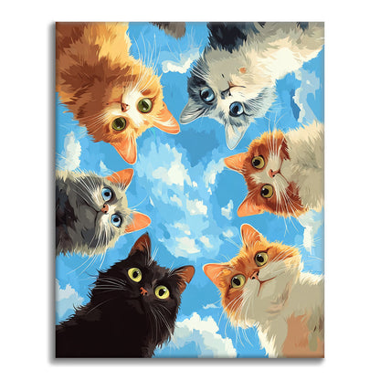 ピーカブー – 数字で塗り絵