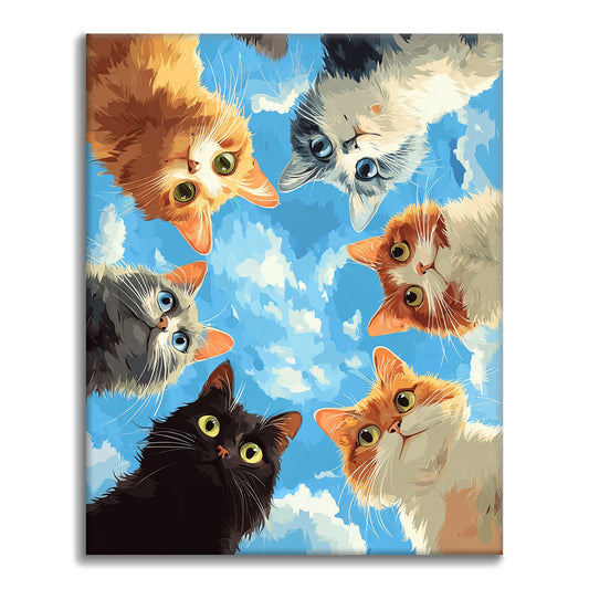 ピーカブー – 数字で塗り絵