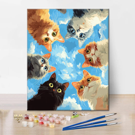 ピーカブー – 数字で塗り絵