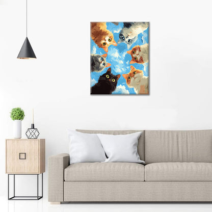 ピーカブー – 数字で塗り絵