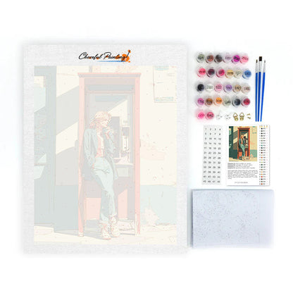 電話ボックス – 数字で塗り絵