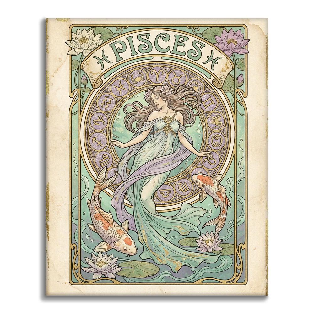 魚座 – 数字で塗り絵