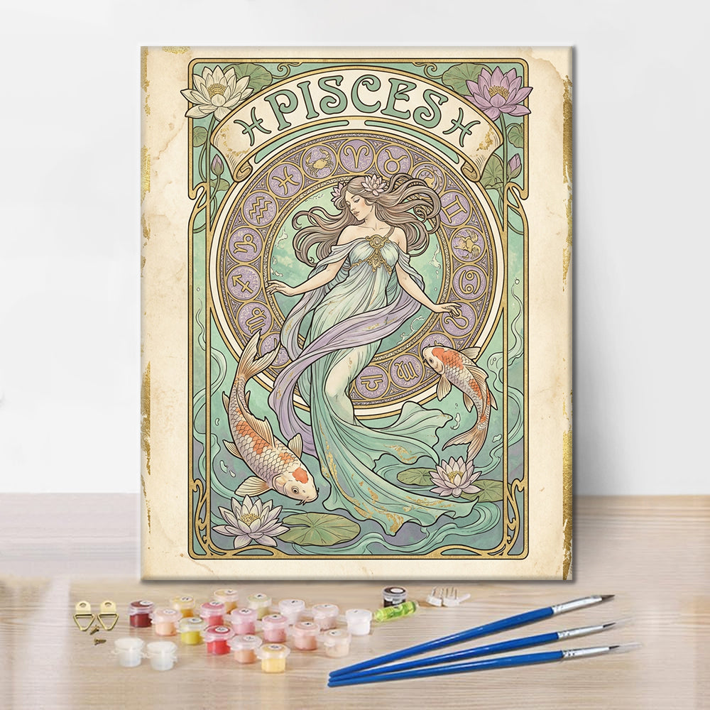 魚座 – 数字で塗り絵