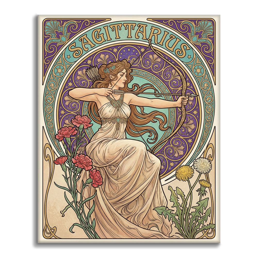 射手座 – 数字で塗り絵