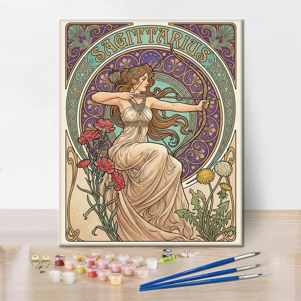 射手座 – 数字で塗り絵