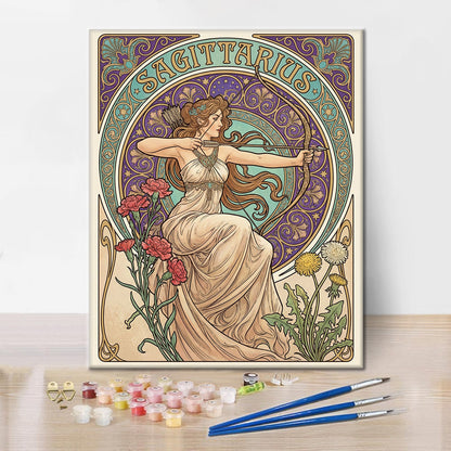 射手座 – 数字で塗り絵