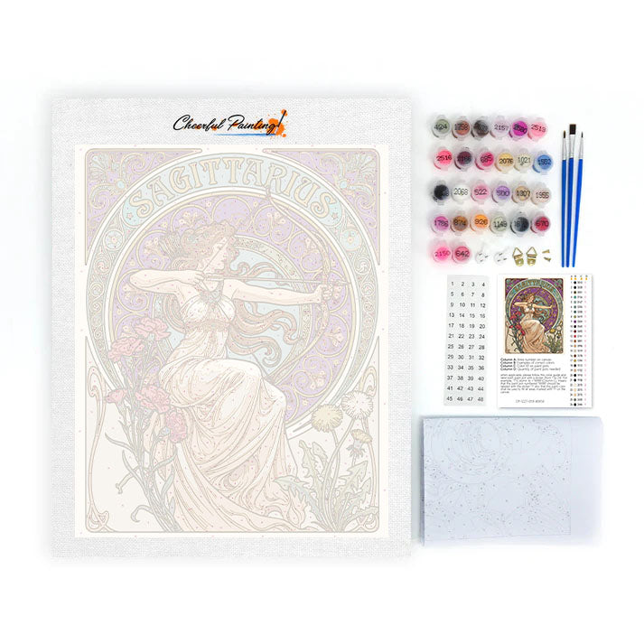 射手座 – 数字で塗り絵