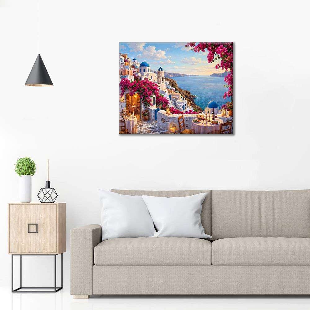 サントリーニ島 – 数字で塗り絵