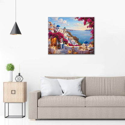 サントリーニ島 – 数字で塗り絵