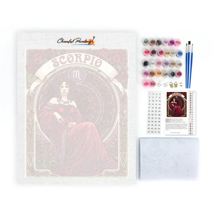 蠍座 – 数字で塗り絵