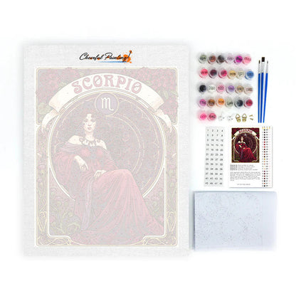 蠍座 – 数字で塗り絵