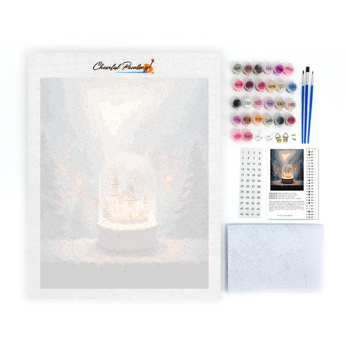 スノーグローブライト – 数字で塗り絵