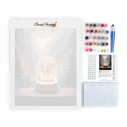 スノーグローブライト – 数字で塗り絵