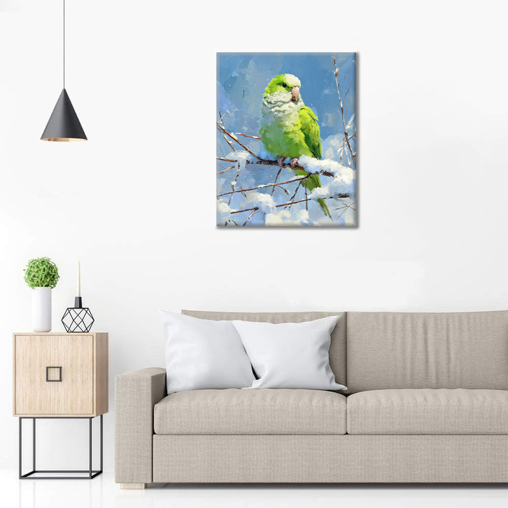 オウム – 数字で塗り絵