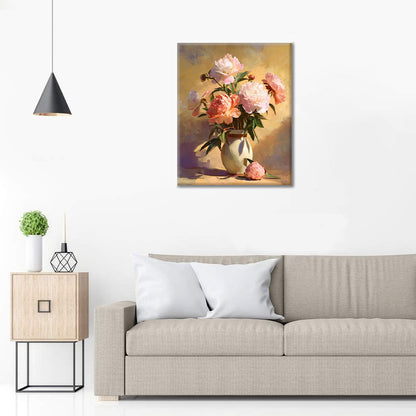 シャクヤク – 数字で塗り絵