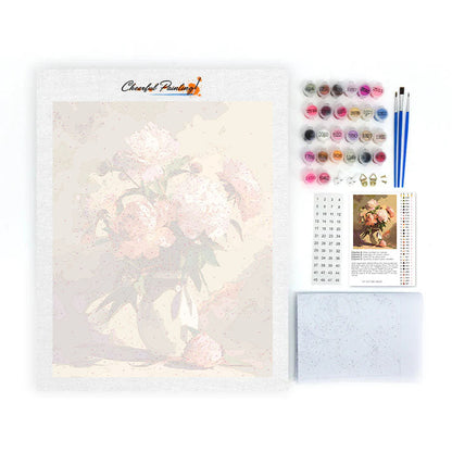 シャクヤク – 数字で塗り絵