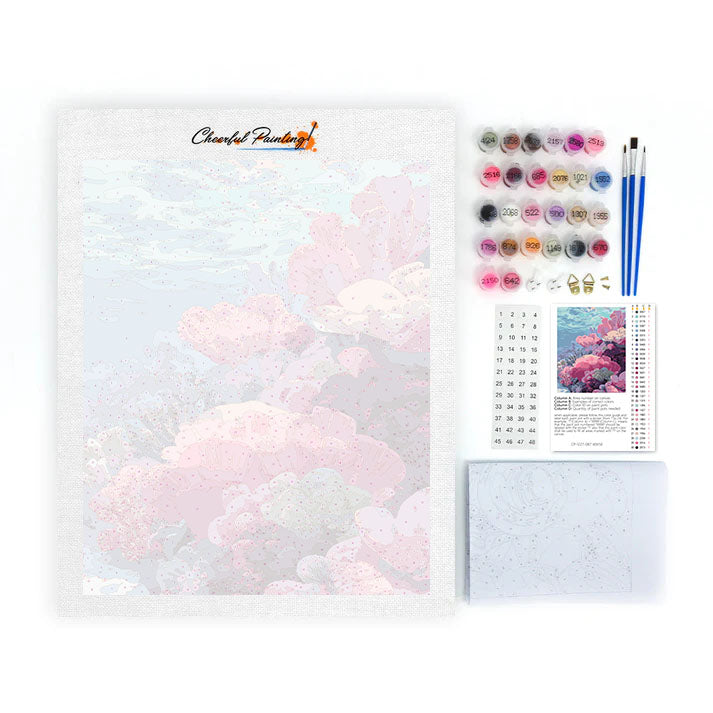 水中のサンゴ – 数字で塗り絵