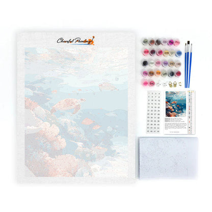 水中の世界 – 数字で塗り絵