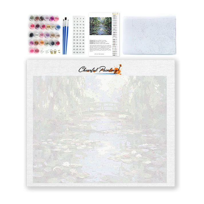ジヴェルニーの睡蓮 – 数字で塗り絵 – Cheerful painting®（JP）
