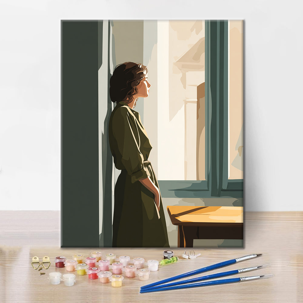 窓の図 – 数字で塗り絵