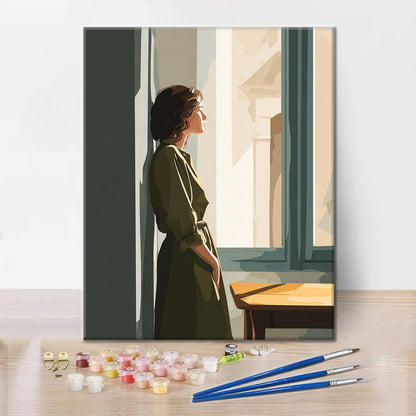 窓の図 – 数字で塗り絵