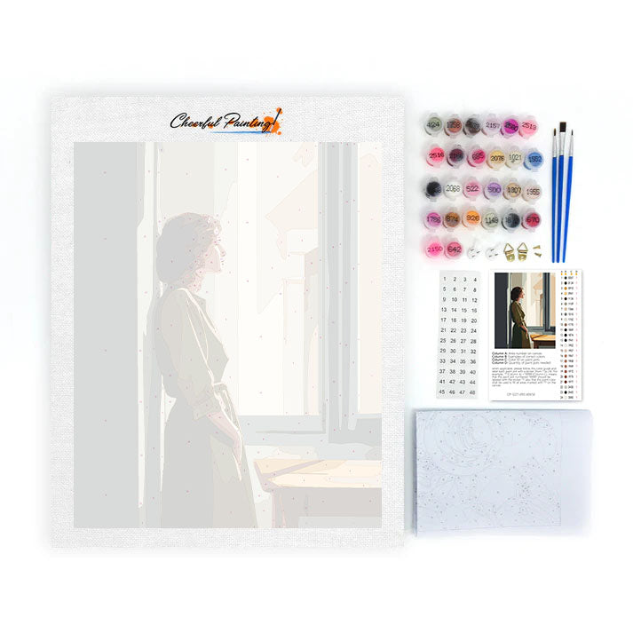 窓の図 – 数字で塗り絵