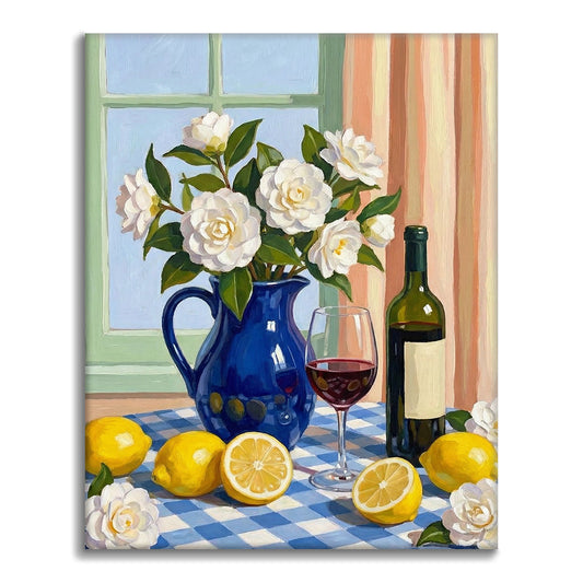 居心地の良いテーブル - 数字で塗り絵