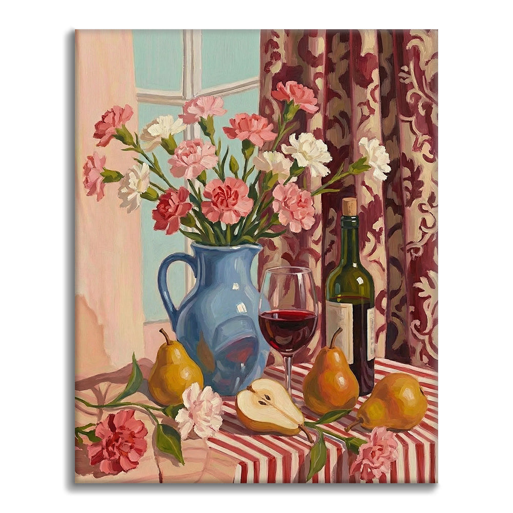 エレガントなテーブル - 数字で塗り絵