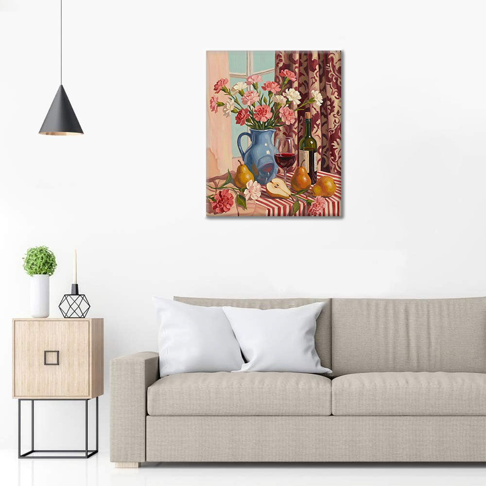 エレガントなテーブル - 数字で塗り絵