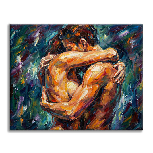 絡み合うハート - 数字で塗り絵