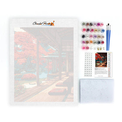 日本の木材 - 数字で塗り絵