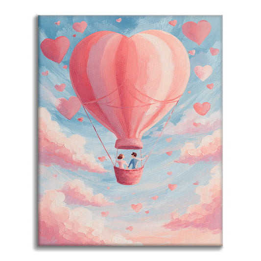 空中の愛 - 数字で塗り絵