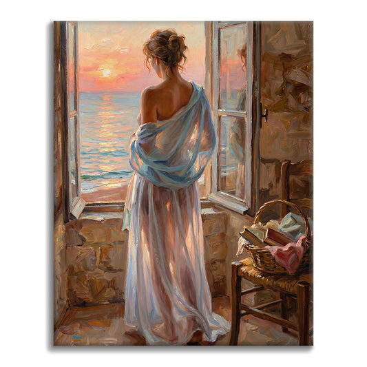 朝の空想 - 数字で塗り絵