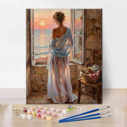 朝の空想 - 数字で塗り絵