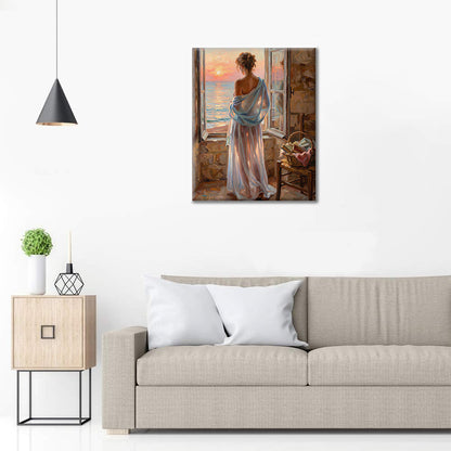 朝の空想 - 数字で塗り絵