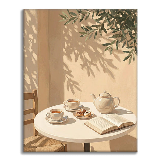 静かなひととき - 数字で塗り絵