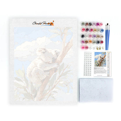 休息中のナマケモノ - 数字で塗り絵