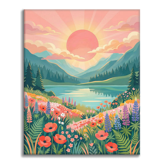 サンライズバレー - 数字で塗り絵