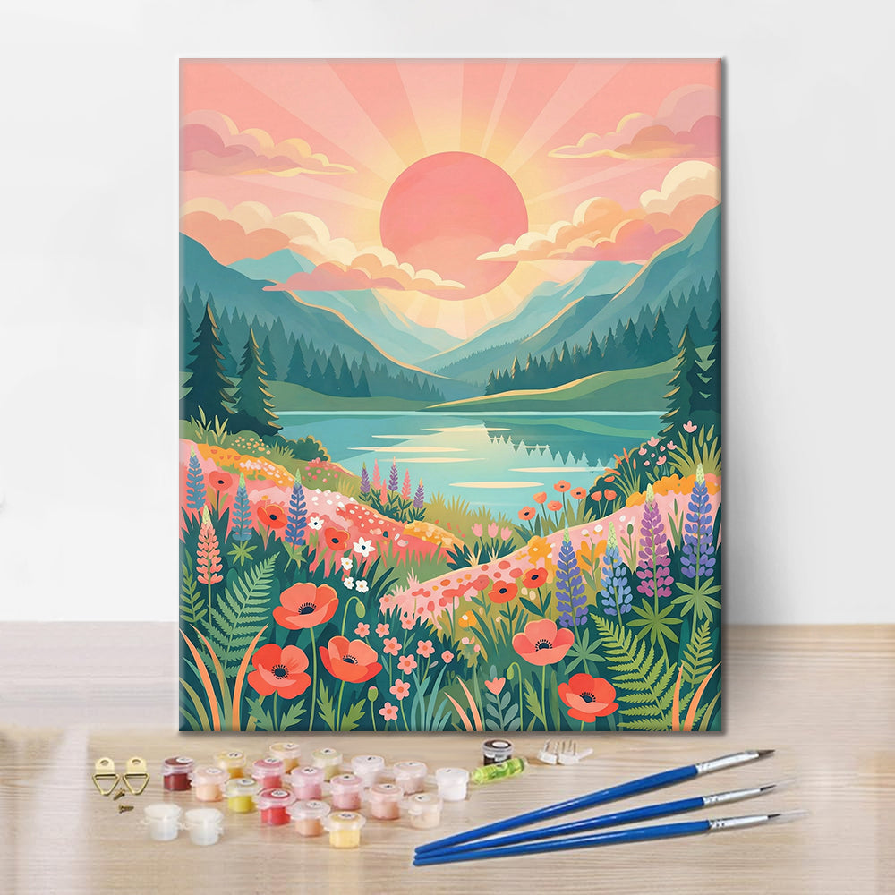 サンライズバレー - 数字で塗り絵